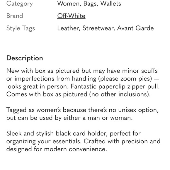 Off-White Black and Purple Card Holder - Picture 13 of 13